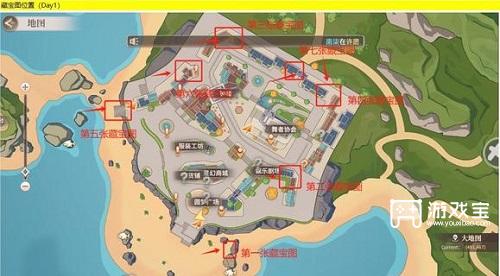 歌舞明星计划藏宝图位置大全攻略