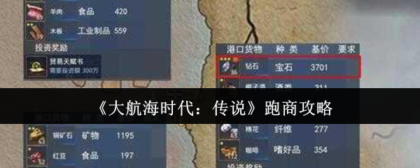 大航海时代:传奇跑商策略