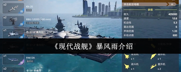 现代战舰的暴风雨怎么样