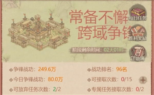 这城有良田跨域争锋低耗玩法